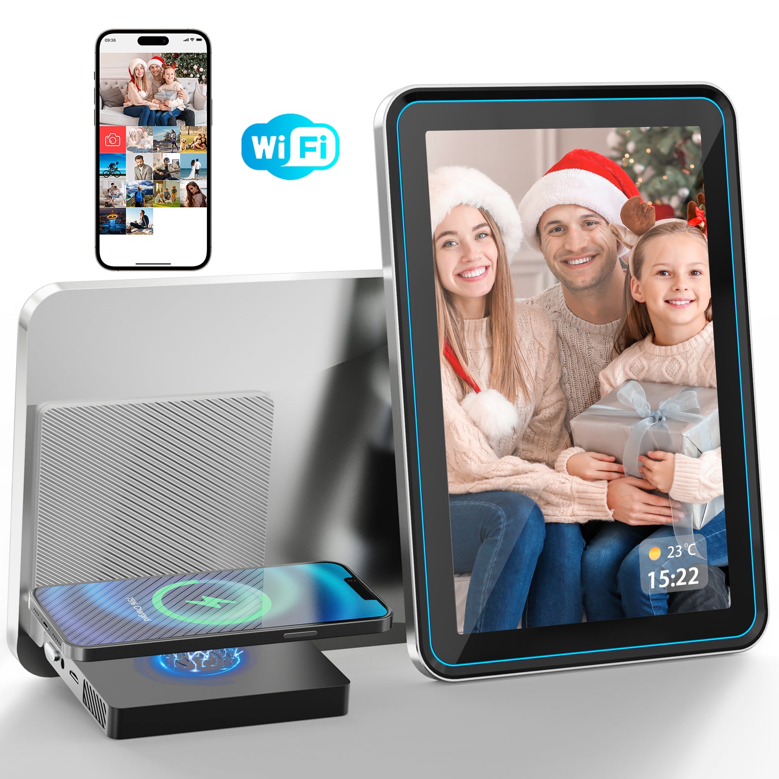 NBD WiFi Digital Picture Frame,10.1" IPS HD Touch Screen Digital Photo Frame, Share Photos/Videos Instantly via Free App