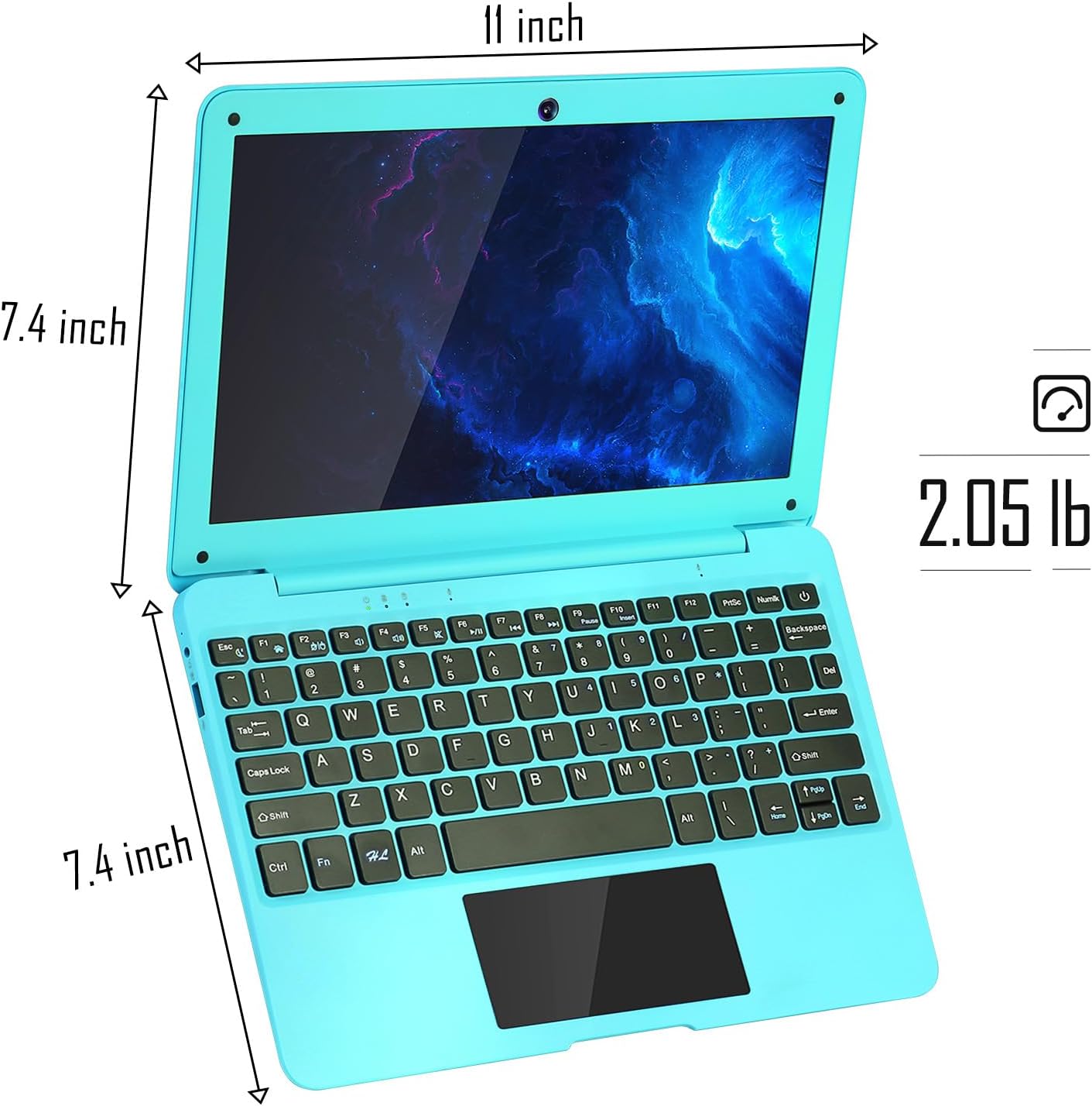 NBD Mini Laptop 10.1 inch Quad Core Powered Android 12.0 Netbook Computer with Bag, Mouse, and Mouse Pad for Kids