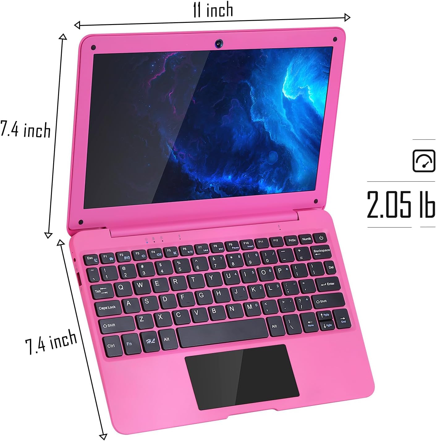 NBD Mini Laptop 10.1 inch Quad Core Powered Android 12.0 Netbook Computer with Bag, Mouse, and Mouse Pad for Kids