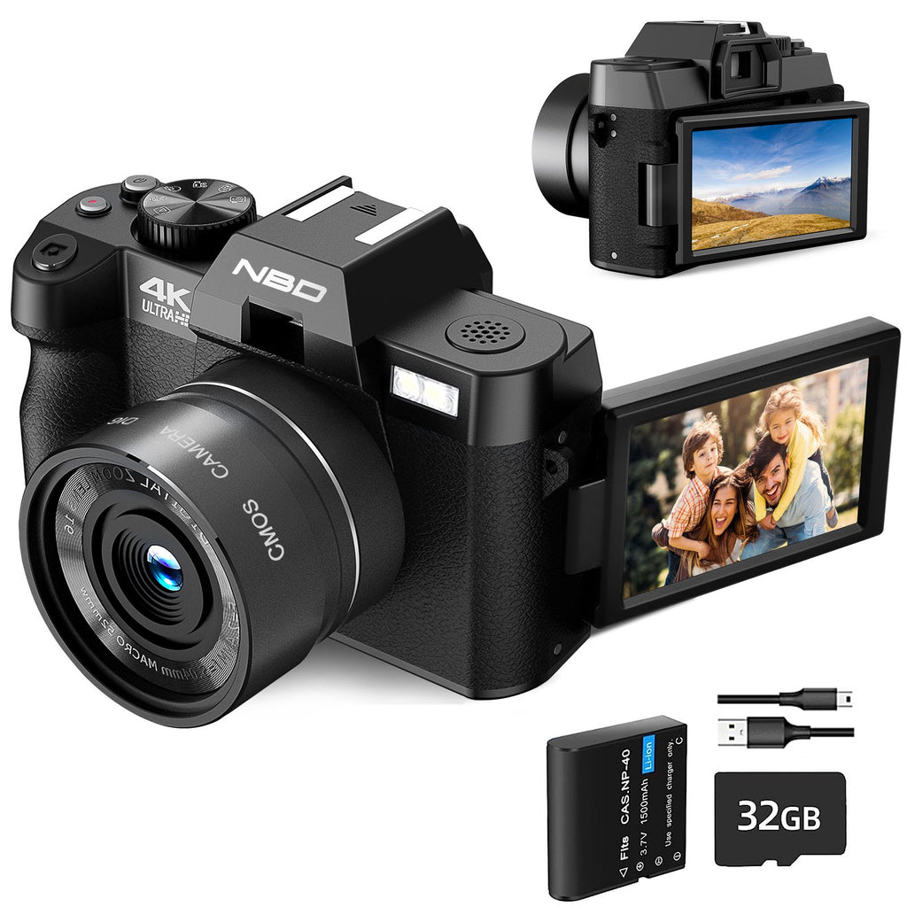 Cámara de vlogging de cámara digital 4K HD de 48 MP con